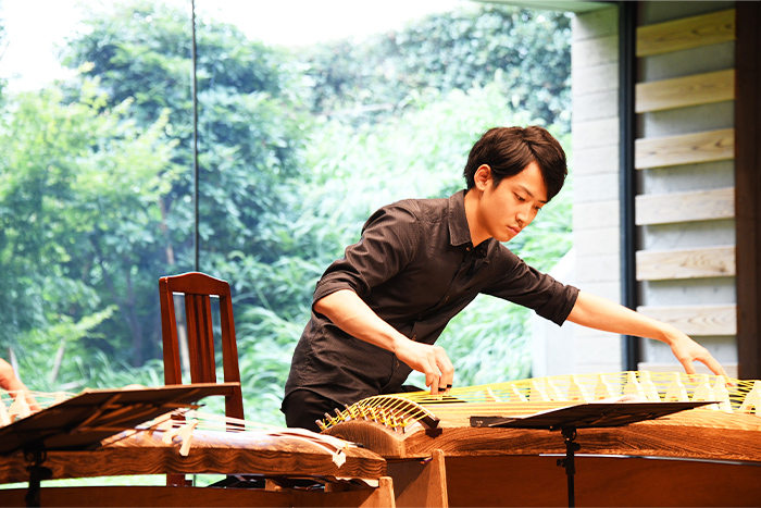 レッスン中の写真